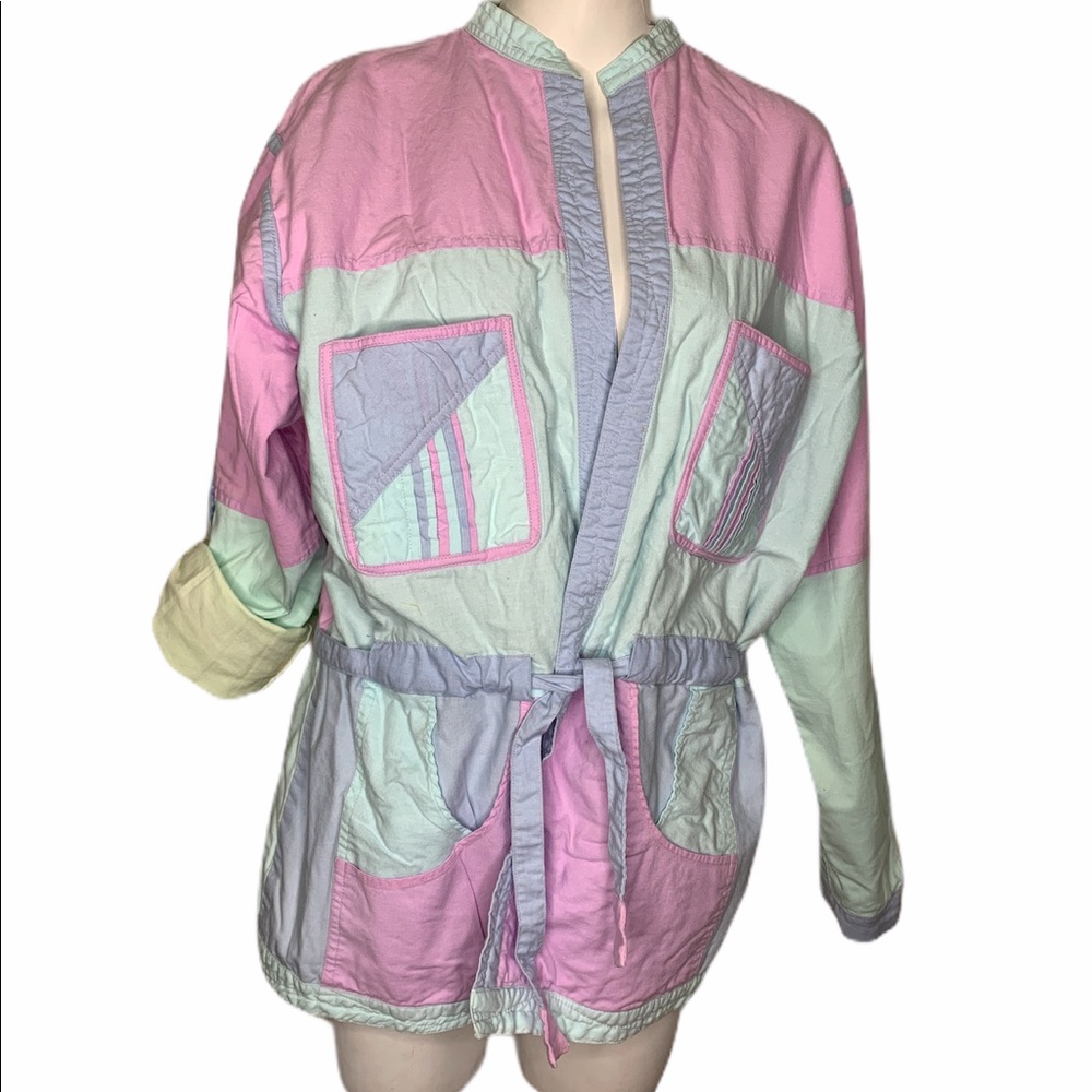 SOLD EBay Vintage 80's Reversable Colorblock Jacket - Picture 3 of 5